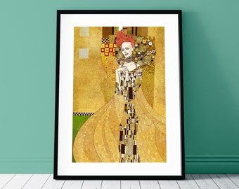 Tilda Swinton - Gustav Klimt Art print