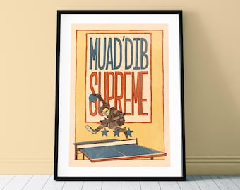Muad'Dib Supreme - Dune x Marty Supreme art print