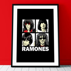 Ramones Band Poster Art Print