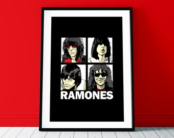 Ramones Band Poster Art Print