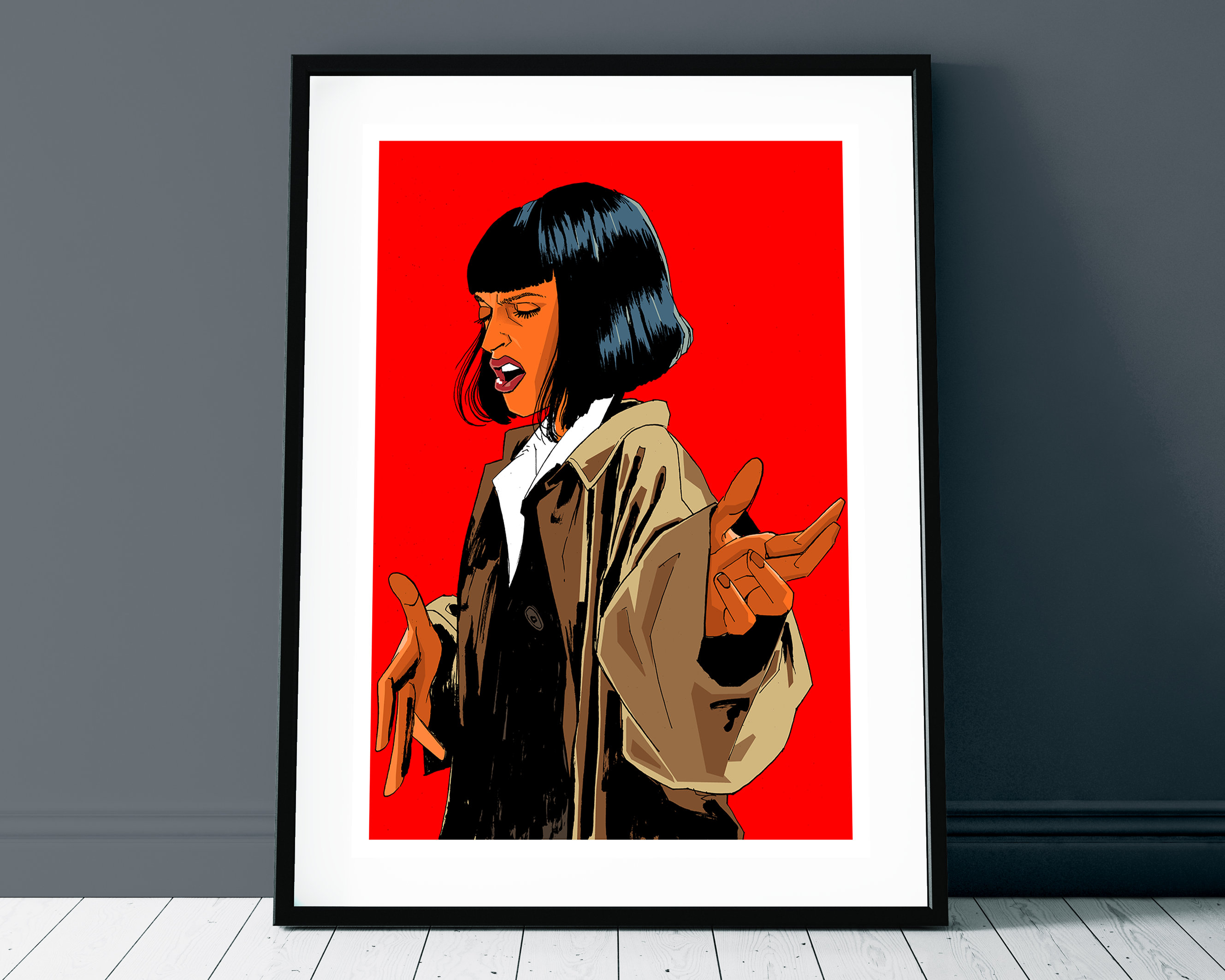 Pulp Fiction Mrs. Mia Wallace Uma Thurman Poster 24x36 – PosterAmerica