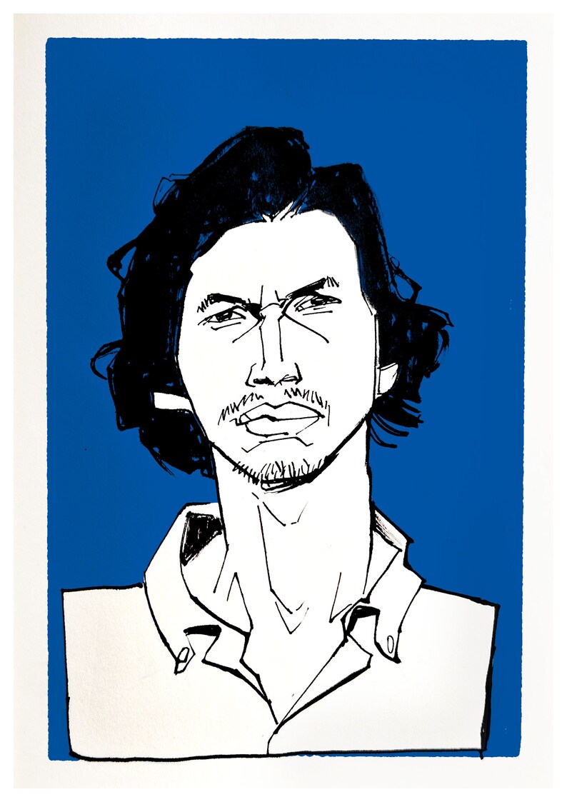 Adam Driver Portrait Print - Etsy