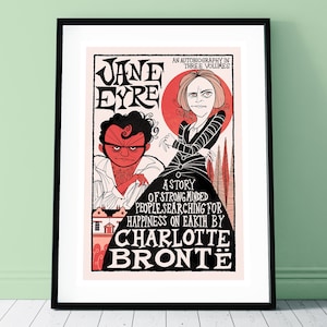 Jane Eyre Poster - Illustrated Art Print