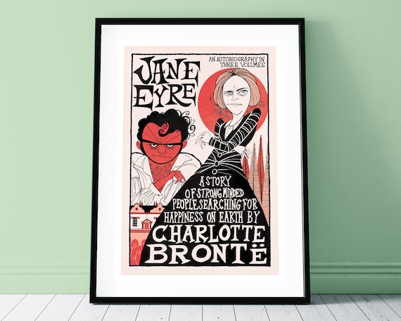 Jane Eyre Poster - Illustrated Art Print