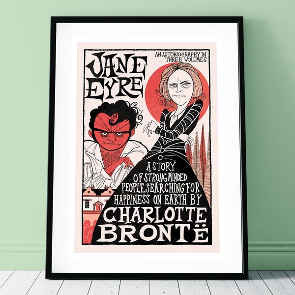 Jane Eyre Poster - Illustrated Art Print