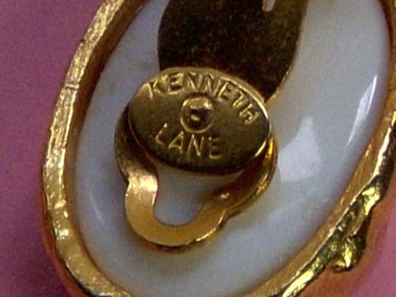KENNETH J. LANE Earrings (236): eggs signed Kenne… - image 2