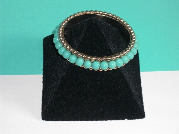 NAPIER Bracelet (69) with turquoise beads, signed