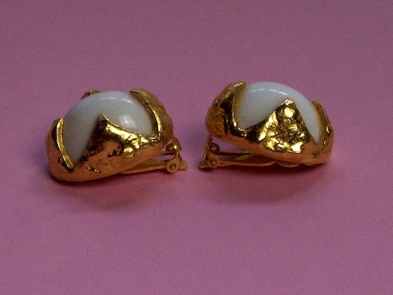 KENNETH J. LANE Earrings (236): eggs signed Kenne… - image 1