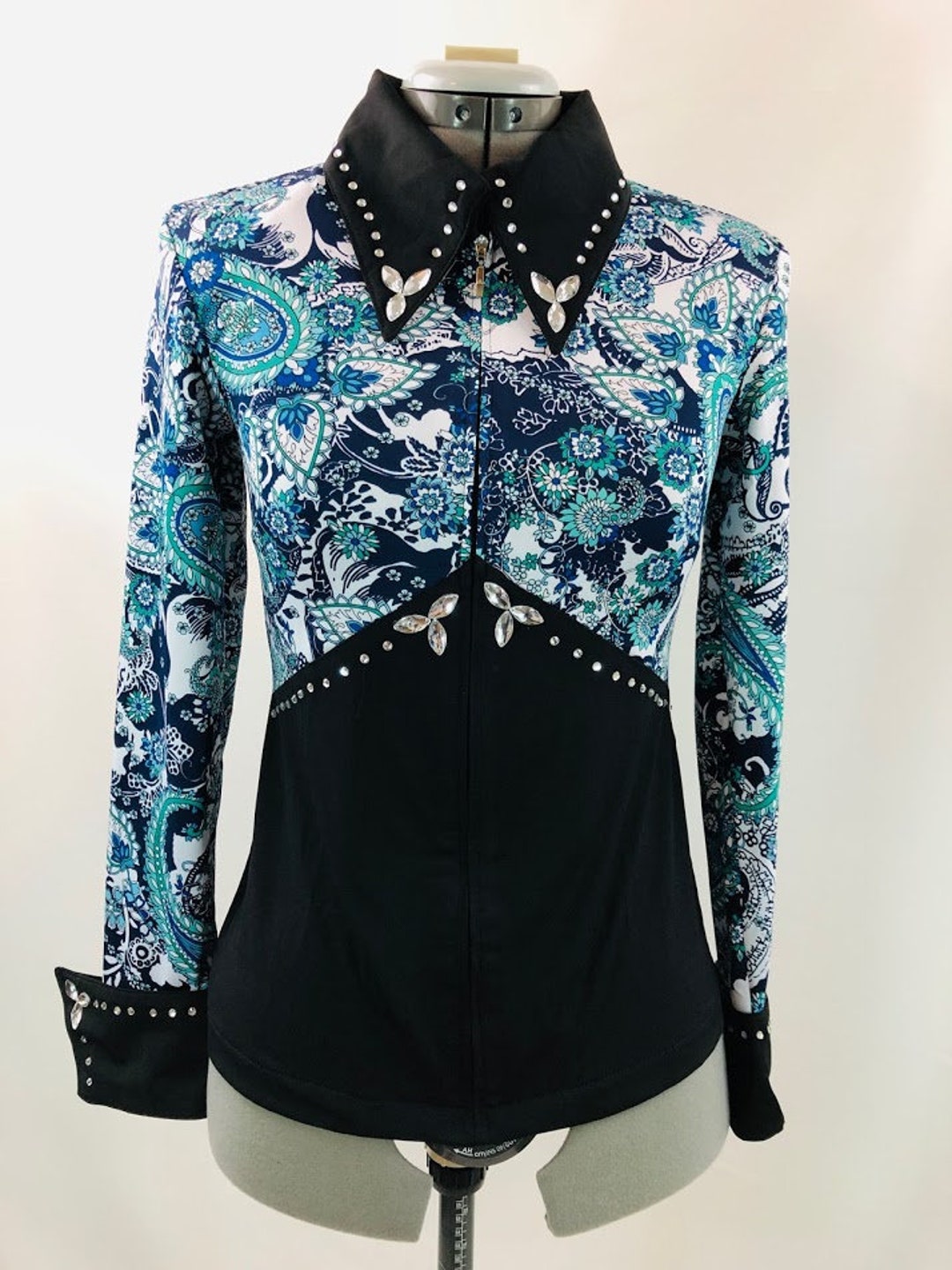 Veste Chemise Western Plaisance Équitation Showmanship - Taille S