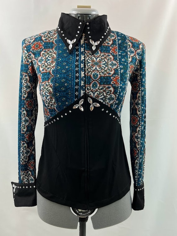 Chemise De Spectacle Western UNICORN SHOW GIRL - Showmanship Cheval - Neuf