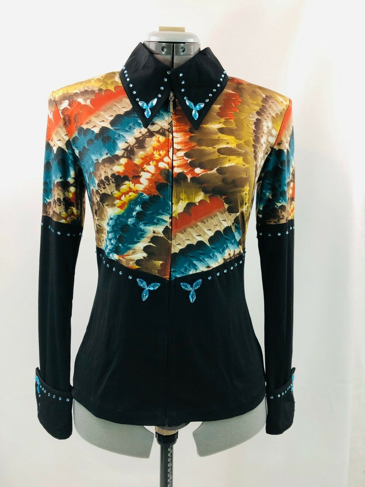 Veste Chemise Western Pour équitation Show Pleasure Rail - Grande Taille Femme, Style Cowboy Occasion