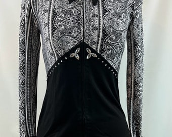 Medium Western Show Pleasure Rail Shirt Jacket Clothes Showmanship Horsemanship Equilong
