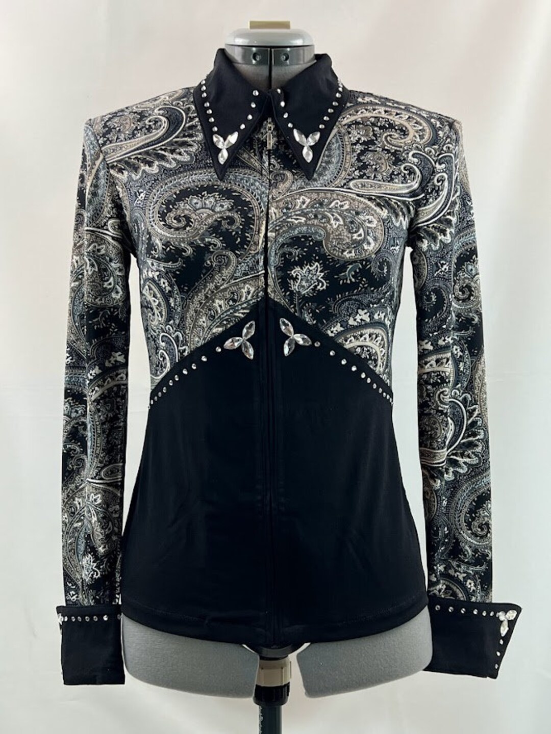 SHOWMANSHIP HORSEMANSHIP WESTERN PLEASURE RAIL HORSE SHOW JACKET SHIRT-SIZE SM