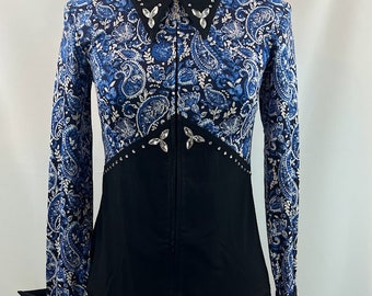 Medium Western Show Pleasure Rail Shirt Jacket Clothes Showmanship Horsemanship Equilong