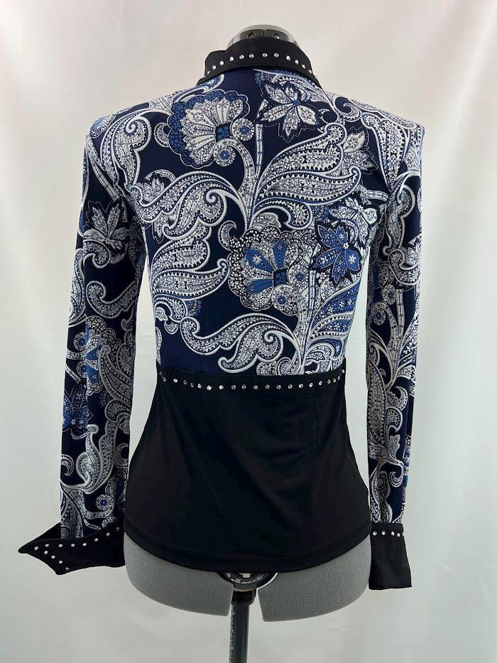 Veste Femme Clio Noir Western Pleasure Pour Concours Cheval - Taille M