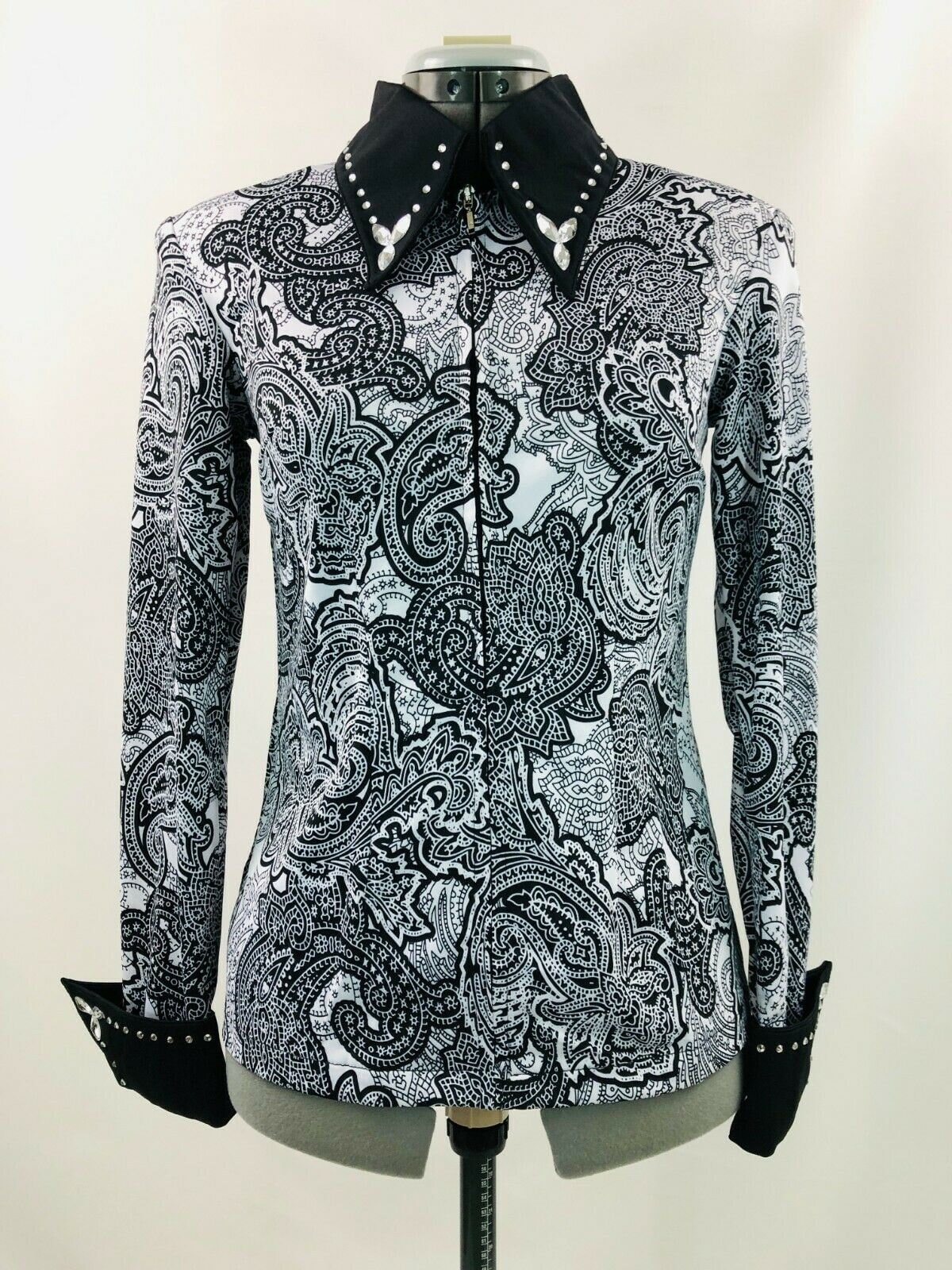 Chemise Western Showmanship Pour équitation - Style Plaisir Rail élégant
