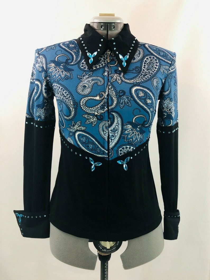 Western Show Pleasure Rail Shirt Veste Vêtements Showmanship Etsy France