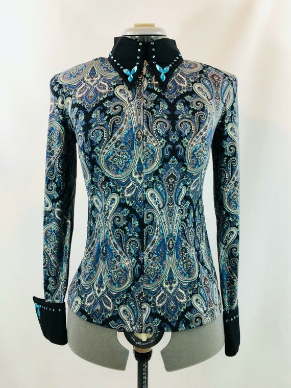 Petite Chemise Western Show Pleasure Rail Pour équitation - Marque Equilong - Neuf Sous Emballage