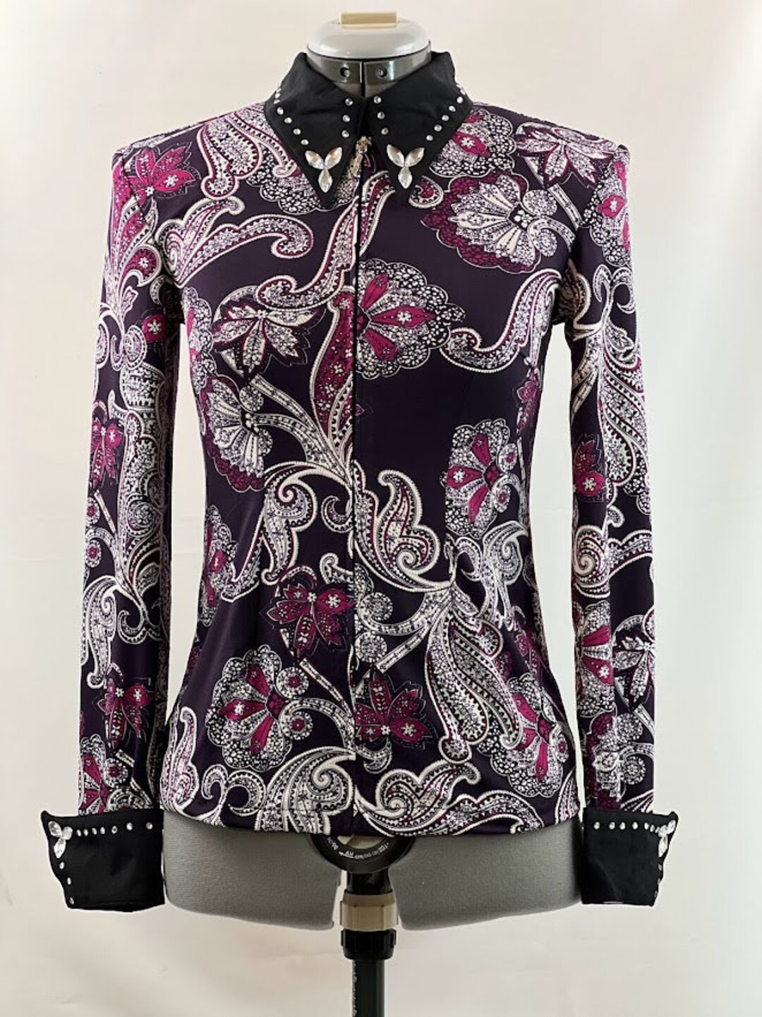 Veste Chemise Western Show Pleasure Rail Pour équitation - Tenue De Showmanship, Neuve