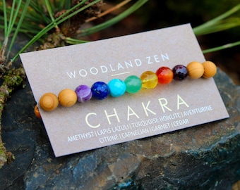 7 Chakra Bracelet, Yoga Bracelet, Healing Bracelet, Mala Yoga Jewelry, Healing Crystals