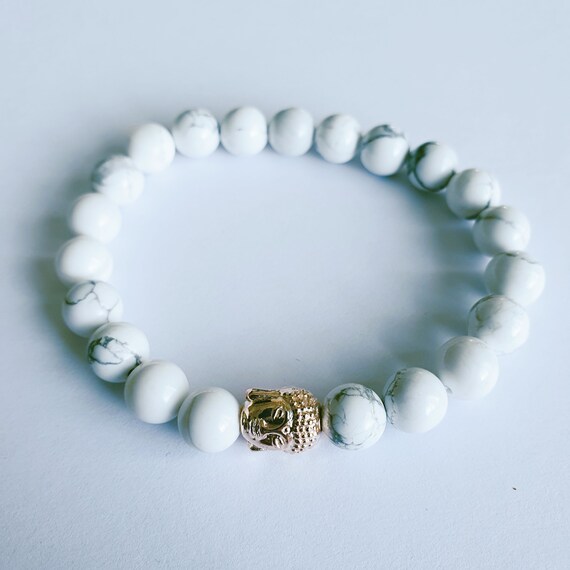 White howlite sale bracelet
