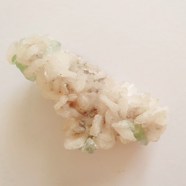 Green Apophyllite, stilbite Crystal, Rare Specimen, raw crystal, raw stone, green crystal, crystal anniversary, witchy gift