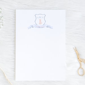 Aquarell Stationär, druckbare personalisierte Kinder stationär, digitale Schreibmaschine, Kinder Notizkarten, Welpe Stationär, PDF Stationary