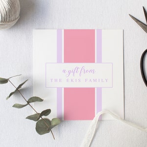 Tarjeta de recinto, Etiquetas de regalo personalizadas para la familia, Tarjeta de recinto familiar, Etiqueta de regalo, Etiqueta de regalo de monograma, Etiqueta imprimible, Etiqueta de bolsa, TAg de regalo digital