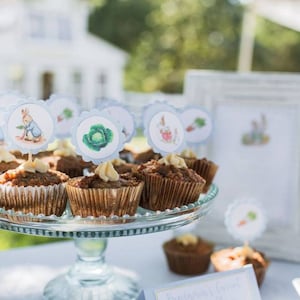 Peter Rabbit Simple Cupcake Toppers, Peter Rabbit Party, Peter Rabbit Party Supplies, Cupcake Topper, Digital Download, Digital Cupcake Topp