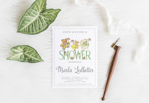 Vintage Baby Shower Invitation, Vintage Invitations, Baby Shower, Vintage Shower, Watercolor Baby Shower, Printable Invitation, Shower