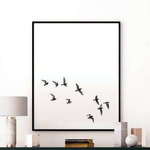 Birds printable, birds art, watercolor birds art, nature art, minimalist art, minimal bird print, watercolor art, Home Decor, nursery decor