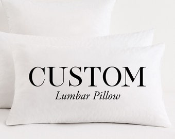 custom lumbar pillow