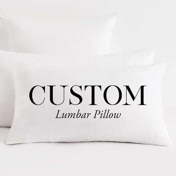 Custom Quote Lumbar Pillow, Home Decor, Custom Pillow, Custom Quote Pillow, Personalized Gift, Custom Pillow Cover