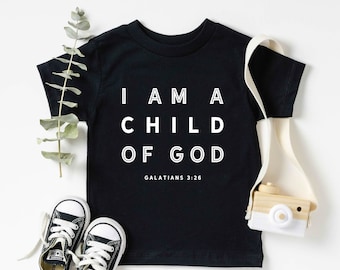 I am a child of god  Toddler Shirt, Christian Youth Shirt, Christian Toddler Shirt