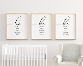 nursery bible verse wall art