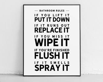 rules printable etsy