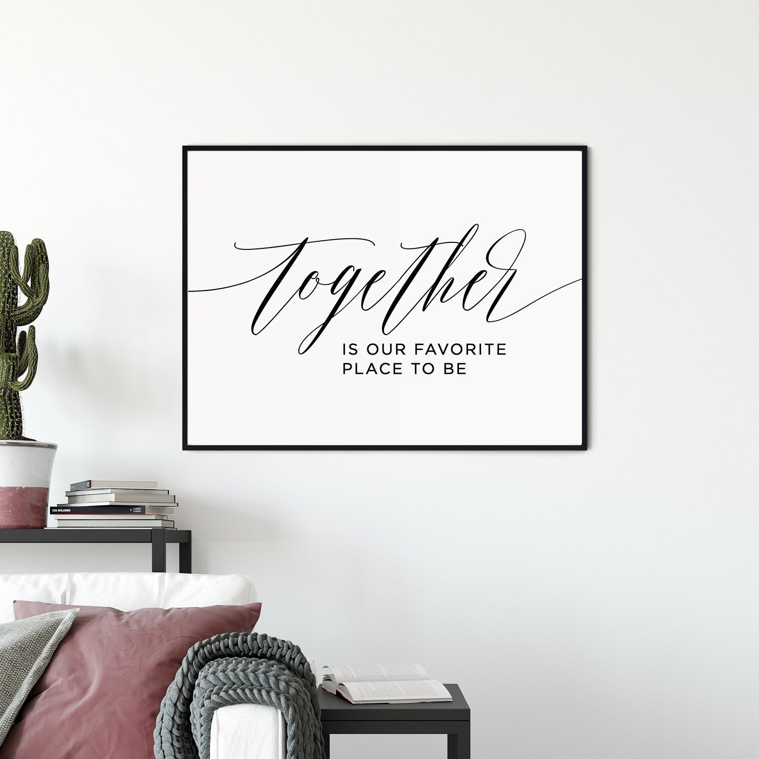 Together Is Our Favorite Place To Be Printable Couple Quotes Etsy