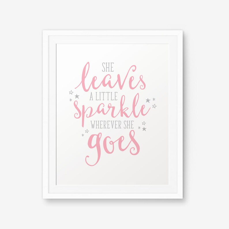 She leaves a minor sparkle everywhere she goes, Woman Nursery printable, Child Nursery decor, Youngsters decor, Crimson nursery image regarding She Leaves a Little Sparkle Wherever She Goes Free Printable referred to as She leaves a minimal sparkle anywhere she goes, Lady Nursery printable, Little one Nursery decor, Young children decor, Crimson nursery