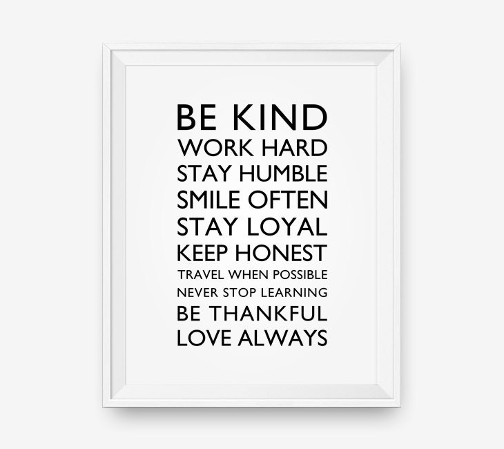 Be Kind Work Hard - Etsy Uk