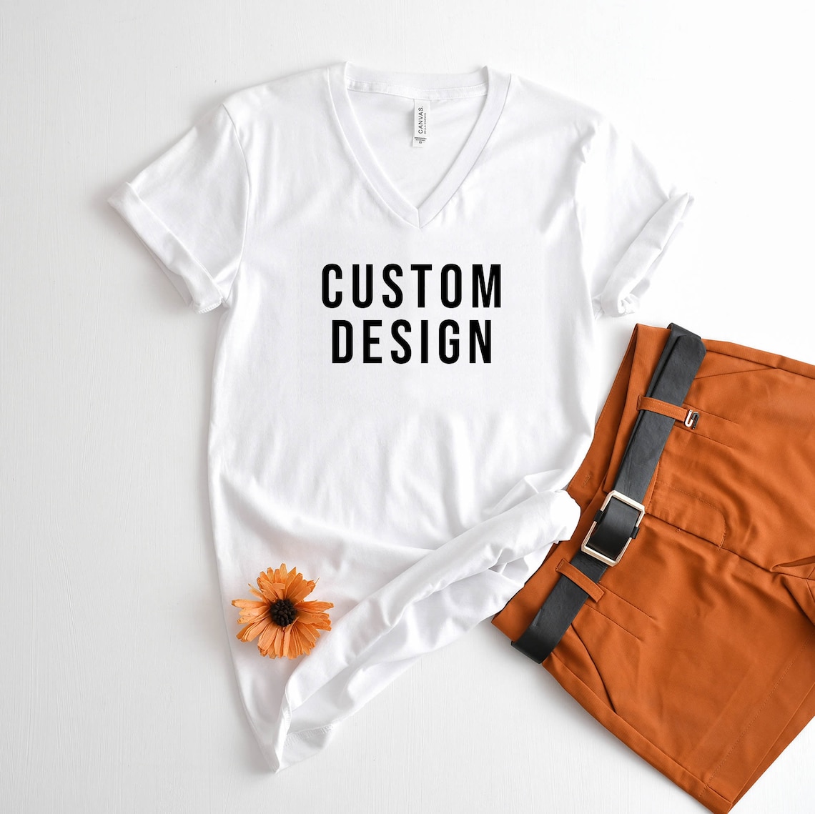 Custom V-neck Personalized V-neck Shirt Custom T-shirt - Etsy