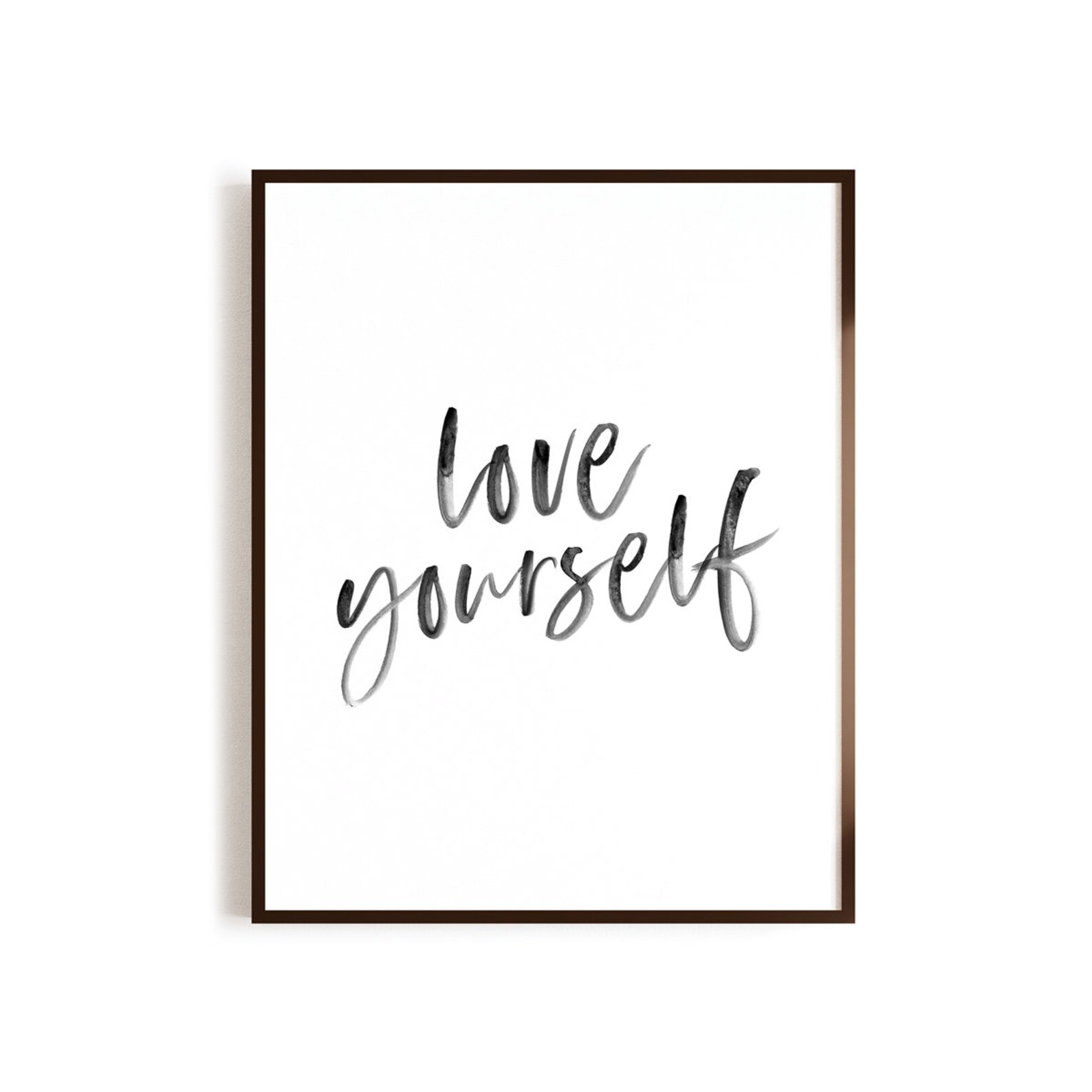 Love Yourself Printable Art Apartment Decor Inspirational - Etsy