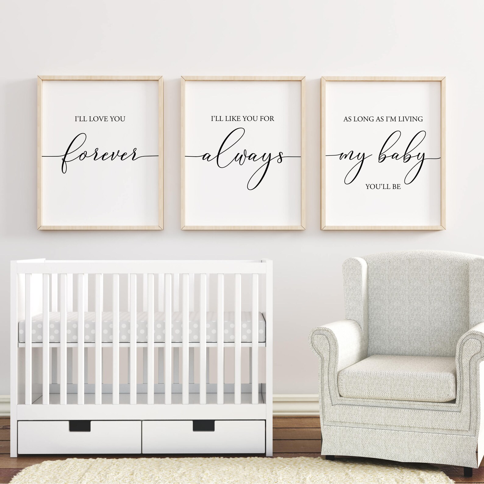 I'll Love You Forever Printable Art Nursery Wall Art Etsy Canada