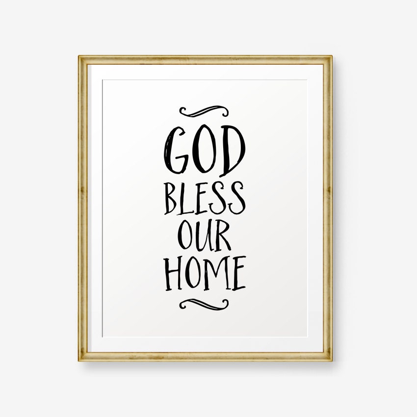 God Bless Our Home Home Decor Housewarming Gift Welcome | Etsy