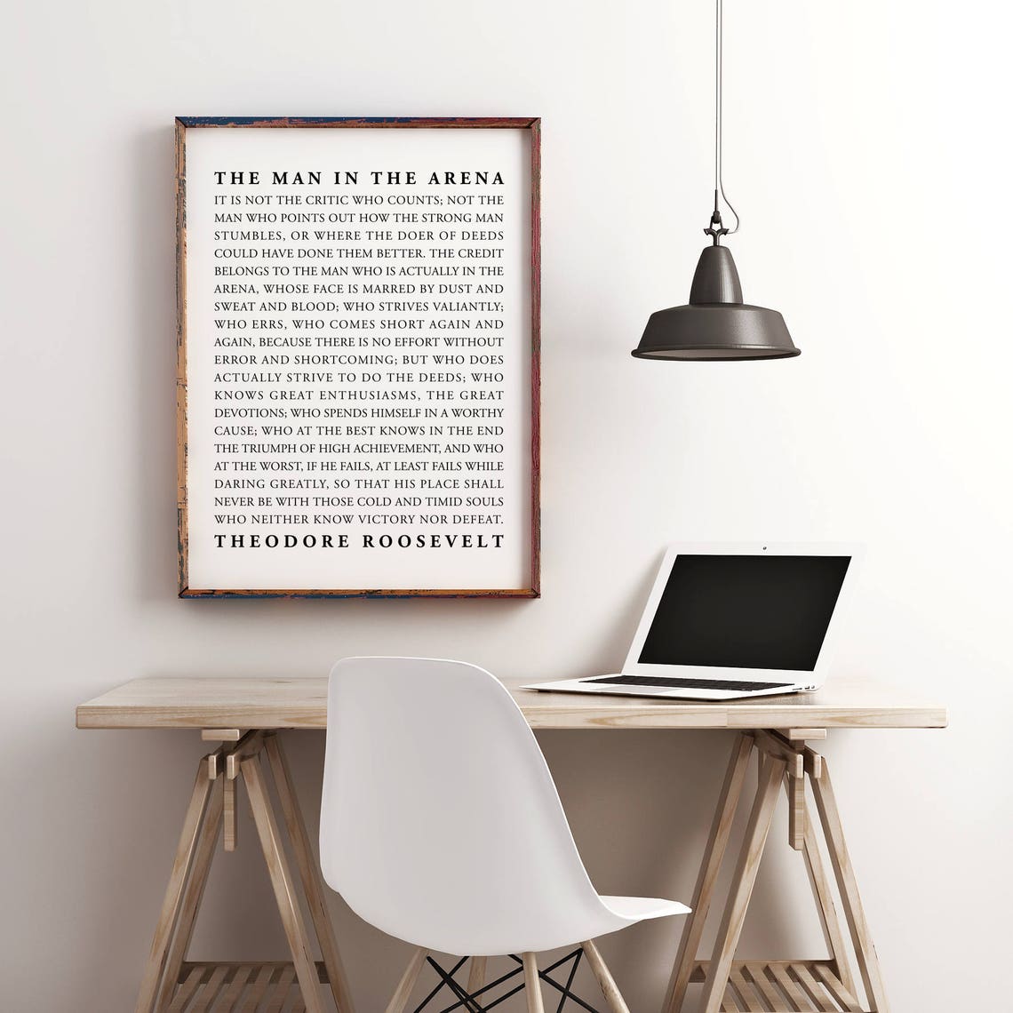 The Man in the Arena Printable Motivational Inspirational - Etsy