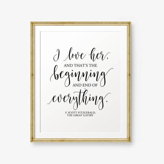 Wedding Printable I Love Her And That S The Beginning Etsy