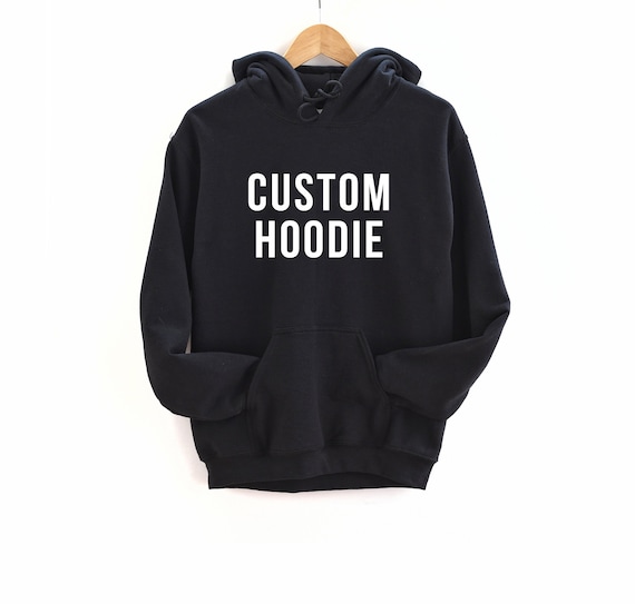 Custom black sweatshirt hotsell