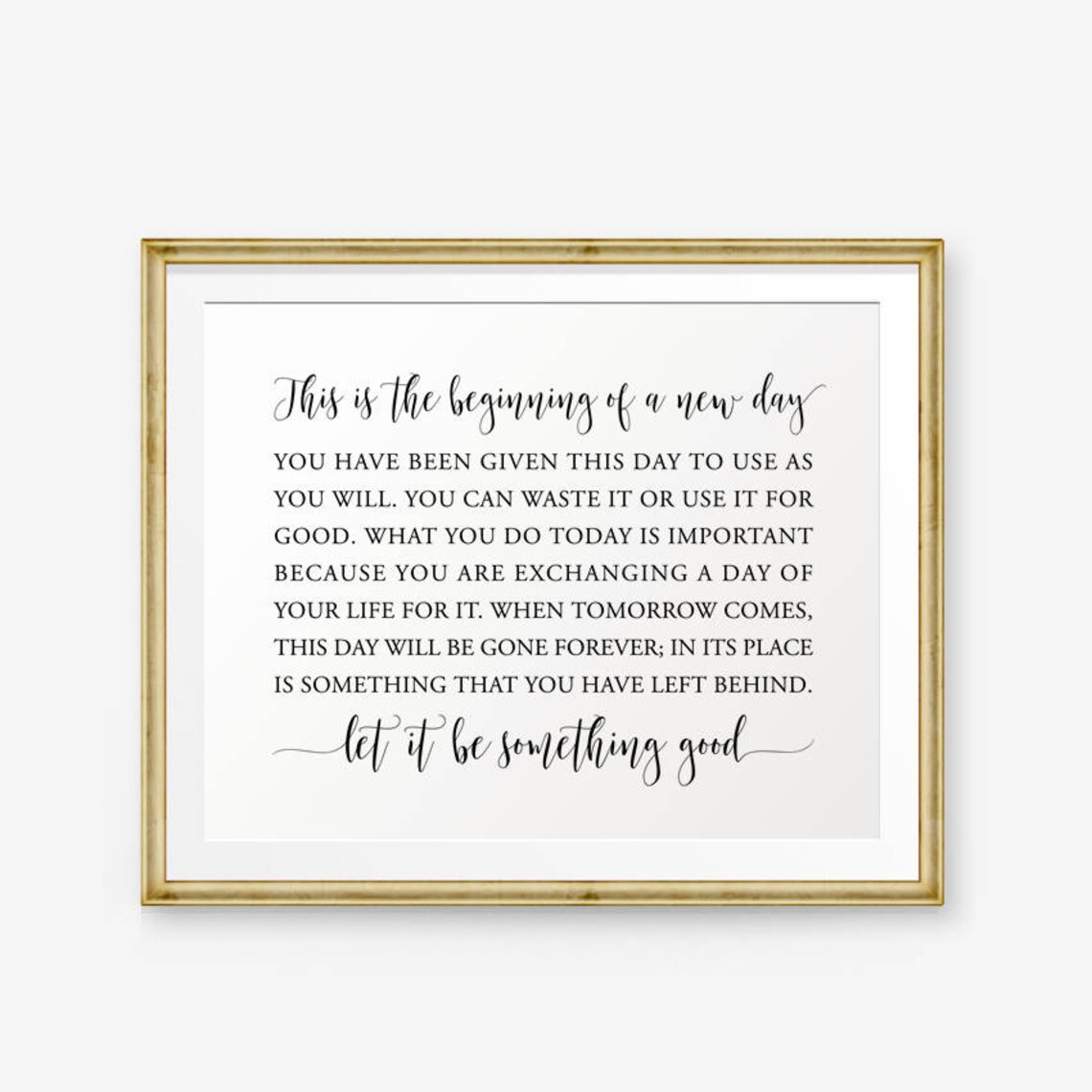 This is the Beginning of A New Day Printable Art Etsy