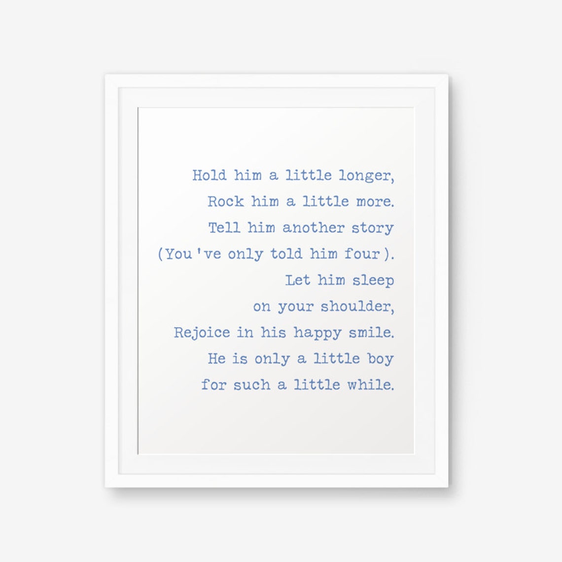 Hold Him A Little Longer Baby Boy Nursery Printable Nursery - Etsy