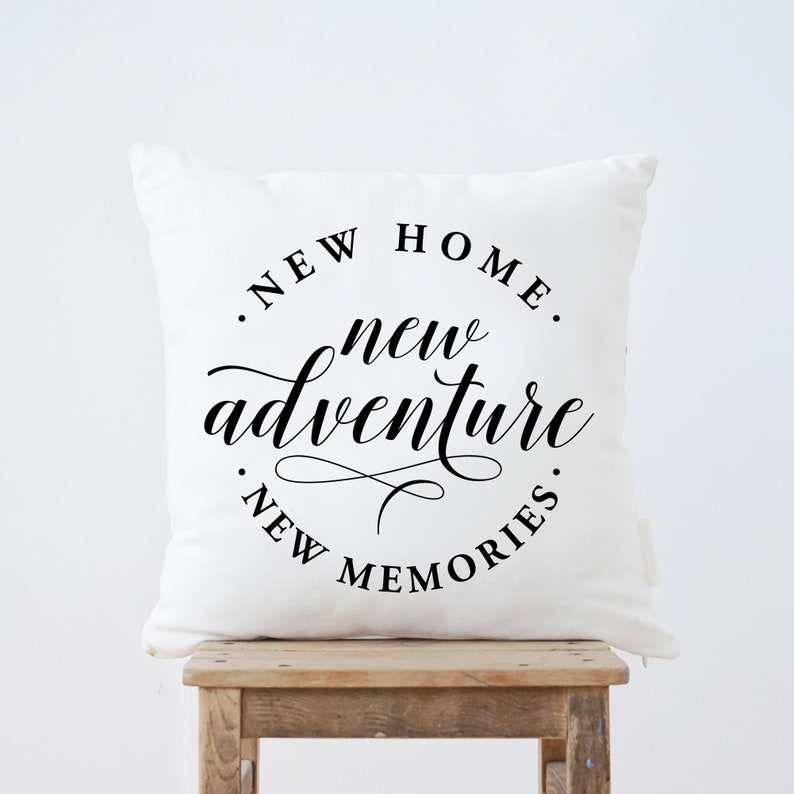 Download New Home New Adventure New Memories Throw Pillow | Etsy