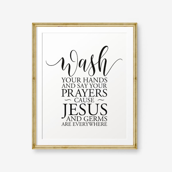 Jesus and Germs - Etsy